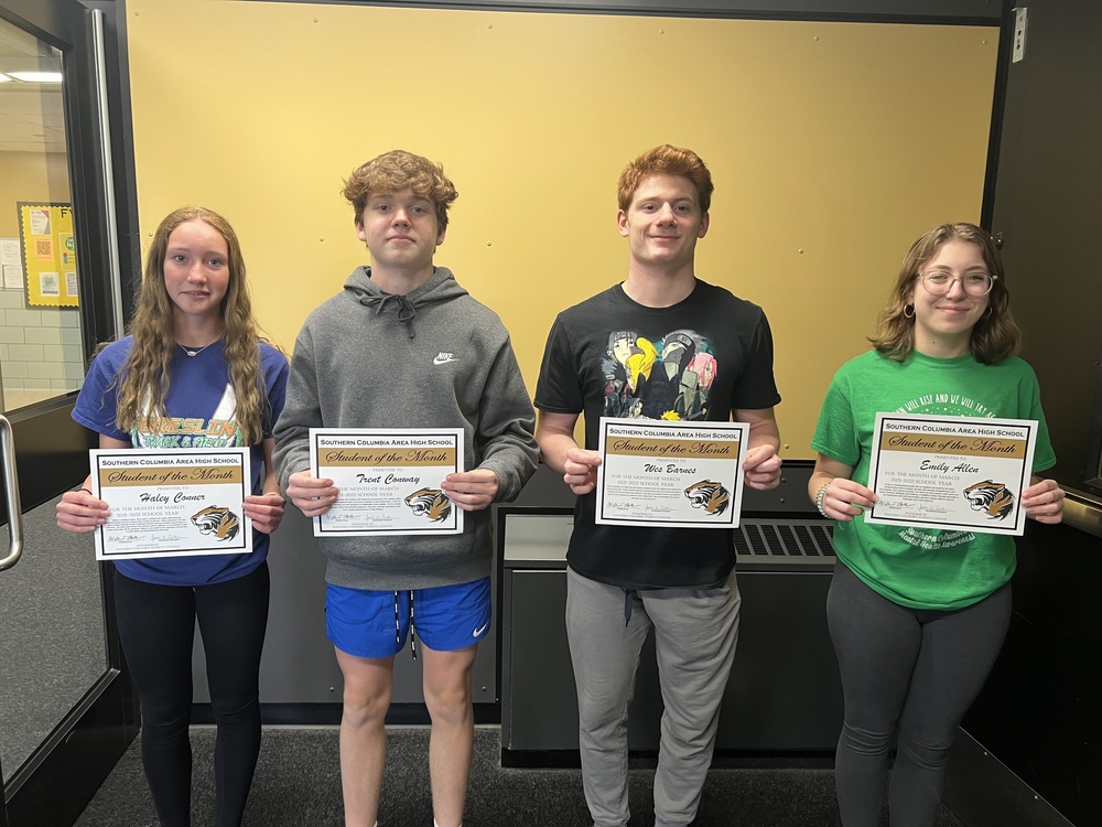 High School March Students of the Month