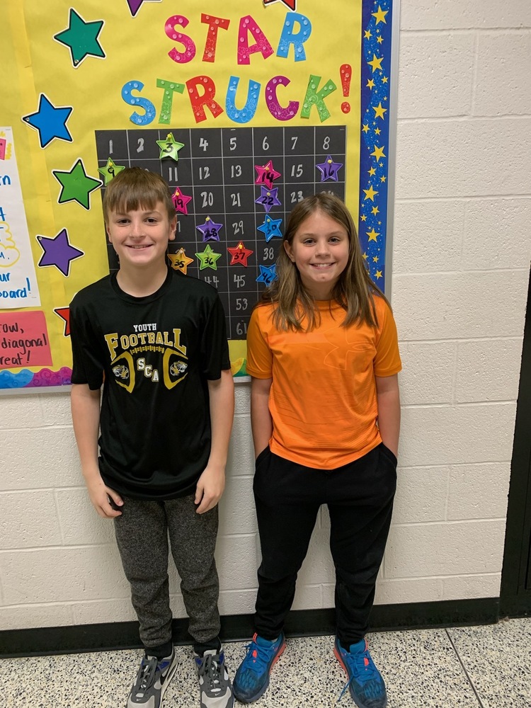 fifth grade students of the month 