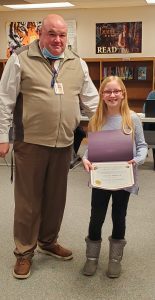 Mr. Becker with the Citizen of the Month
