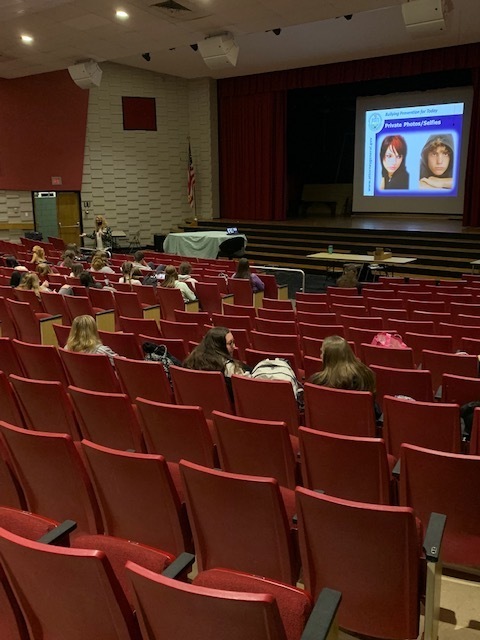 Students Listen to a Social Media Presentation