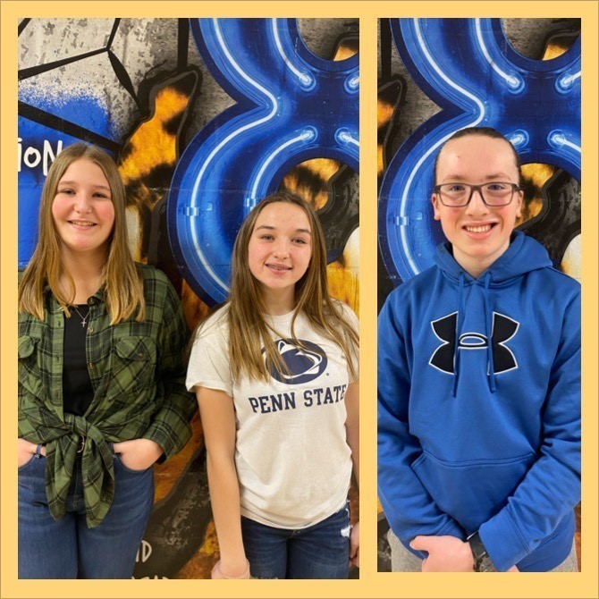 8th grade students of the month